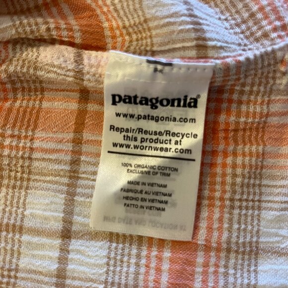 PATAGONIA ORGANIC COTTON MEN'S SZ MEDIUM SS CASUAL SHIRT - Picture 8 of 8